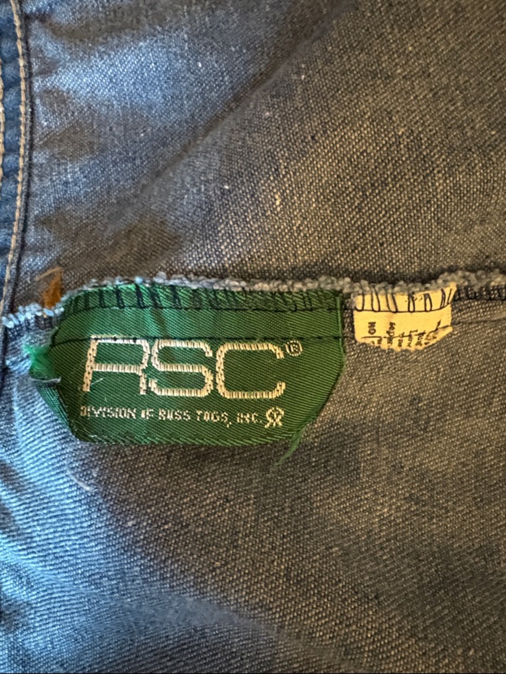 Russ Classic Blue Denim Wrap Midi Skirt with Front Pockets - Picture 2 of 5